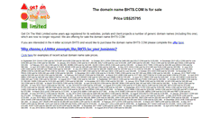 Desktop Screenshot of bhts.com